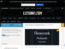 Tablet Screenshot of czcionki.com